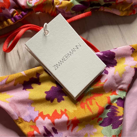 Zimmermann Floral Knotted Violet Bikini Set - Picture 12 of 14